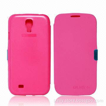 PU Leather Flip CaseS for Samsung Galaxy S4 i9500, Various Colors/Patterns, with Magnetic Buckle